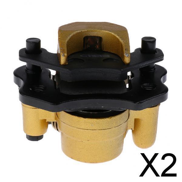 2xBrake Pump Calipers Front Disc Brake Pump Set in Gold for ATV Motorcycle