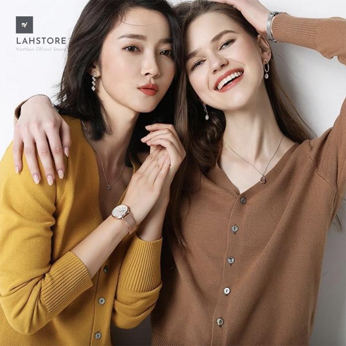 Áo len cardigan nữ LAHSTORE thu đông 2021. Chất len đẹp, cổ chữ V cá tính.