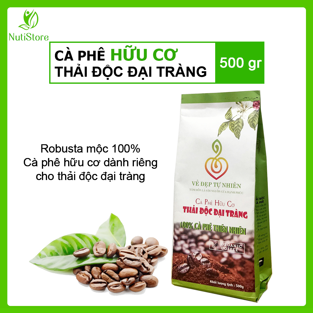 Cà Phê Hữu Cơ Thải Độc Đại Tràng Gerson | Cà Phê Chuyên Dùng Thải Độc Đại Tràng Giúp Đại Tràng Sạch, Cải Thiện Hệ Tiêu Hóa, Giảm Cân, Sáng Da...(Gói 500gr)