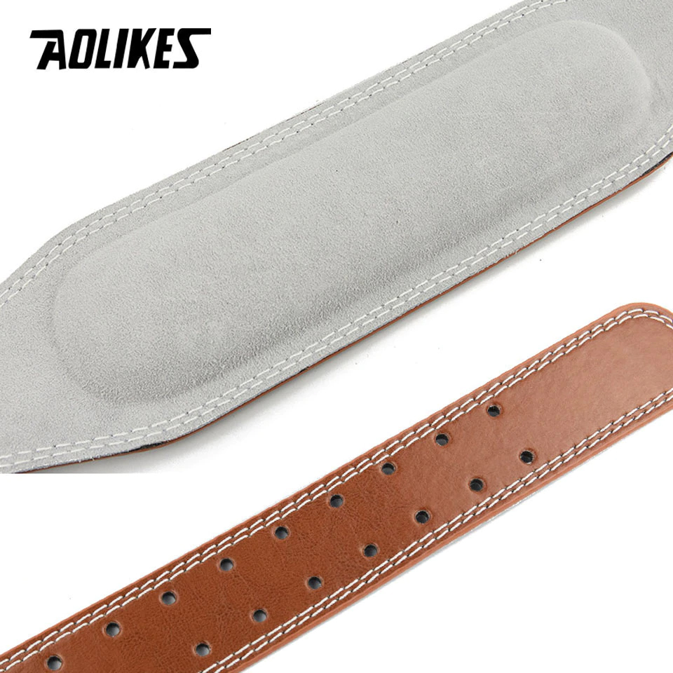 Đai lưng cứng tập thể hình da bò cao cấp AOLIKES A-YX048 weightlifting belt