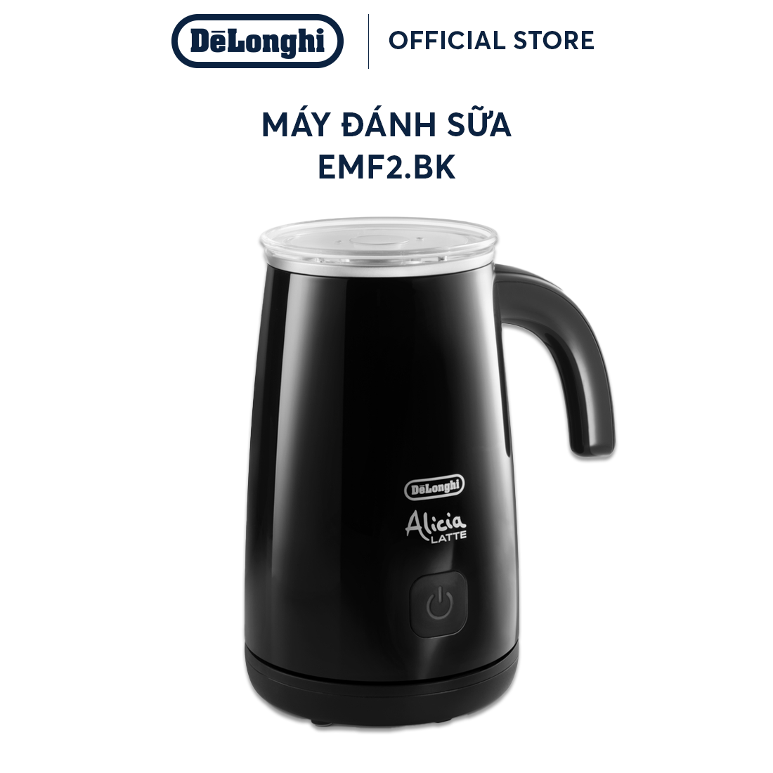 [Hàng chính hãng] Máy đánh sữa DeLonghi Alicia Latte EMF2 (BK / W)