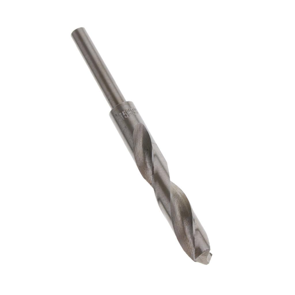 2x1Pc High Speed Steel 1/2 Drill Straight Shank Metal Drill Bit 15mm