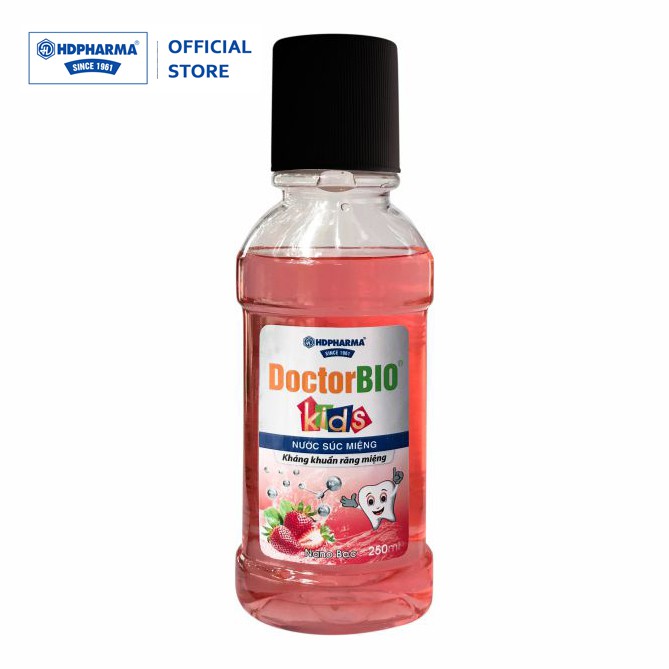 Nước Súc Miệng Trẻ Em DoctorBio Kids Nano Bạc - HDPHARMA - Kháng Khuẩn Răng Miệng (250 ml)