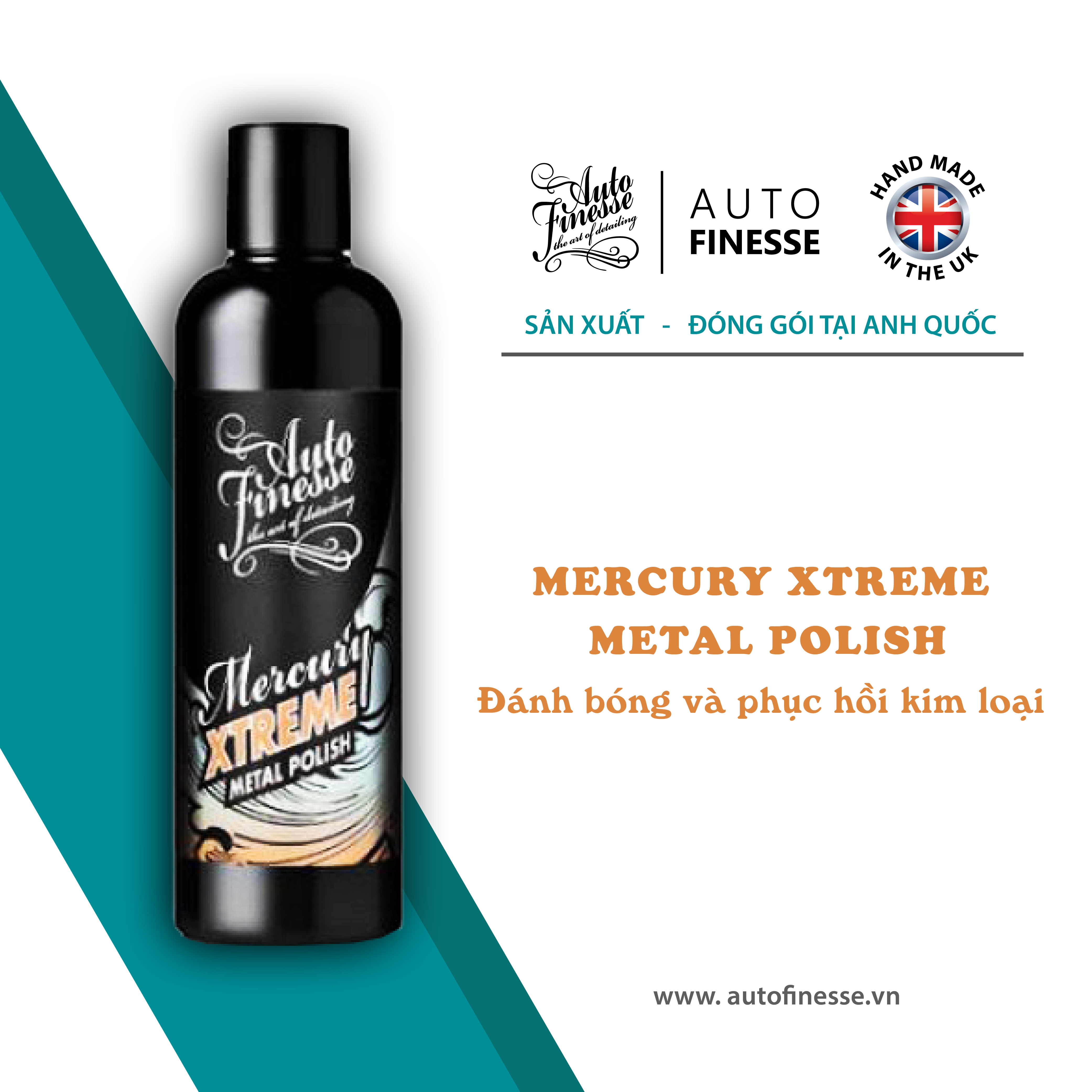 Đánh bóng, phục hồi, xóa vết xước trên kim loại Auto Finesse - MERCURY XTREME