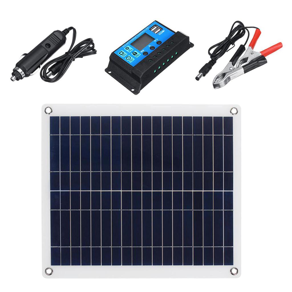Solar Panel 20W Solar Module Solar Cell Polycrystalline + Solar Controller for Motorhome