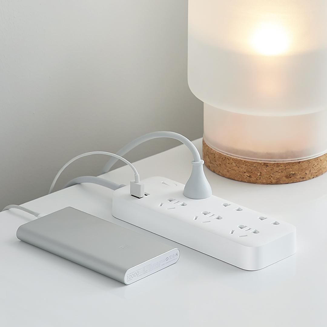 Ổ Cắm Xiaomi Zmi Power Strip 6 Cổng 2 USB CX05 - Hàng Chính Hãng