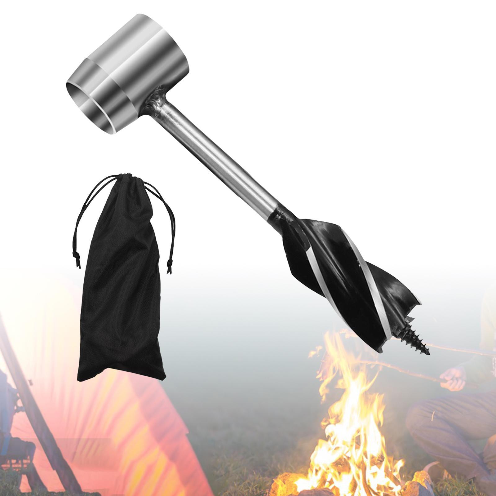 Bushcraft Settlers Tool for Survival Wood Auger Drill Bit Bushcraft Gear Hand Auger Drill Wood for Survival Travel Camping Outdoor