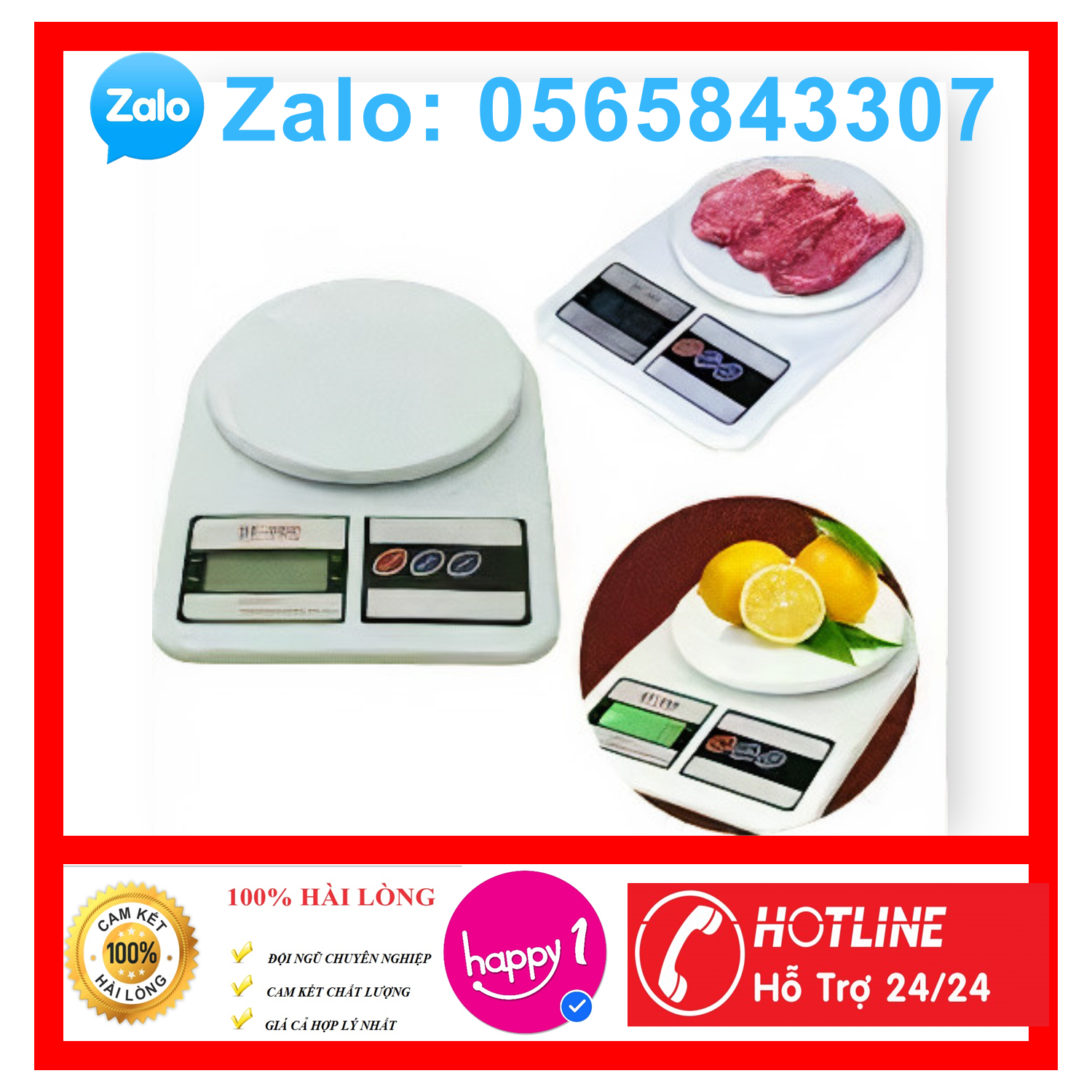 Cân Điện Tử Mini nhà bếp SF400 max 7Kg - Mặt tròn