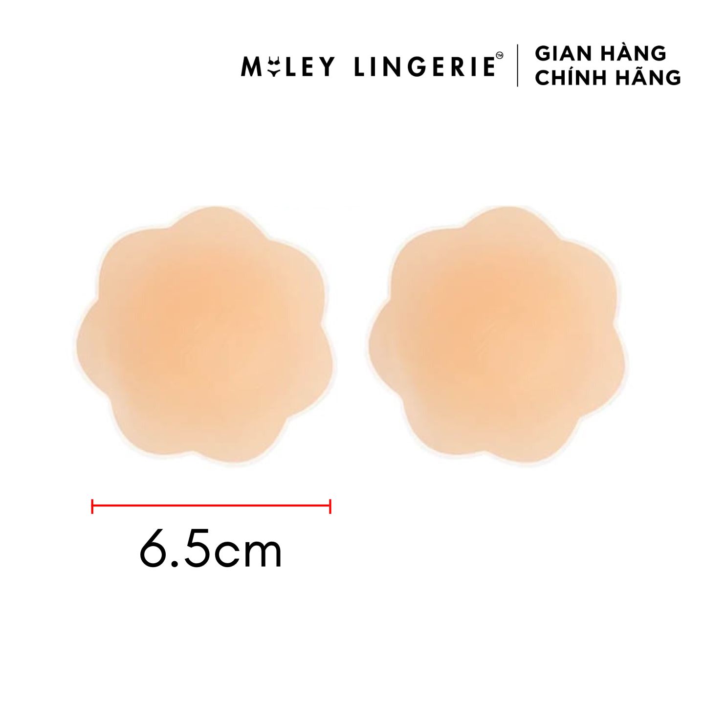 Cặp Miếng Dán Ngực Silicon Tái Sử Dụng Nhiều Lần Hình Hoa Siêu Bám Dính, Miếng Dán Tàng Hình Miley Lingerie