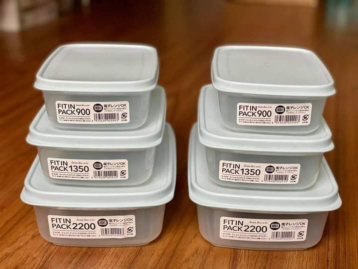 Set 6 hộp nhựa đựng thực phẩm