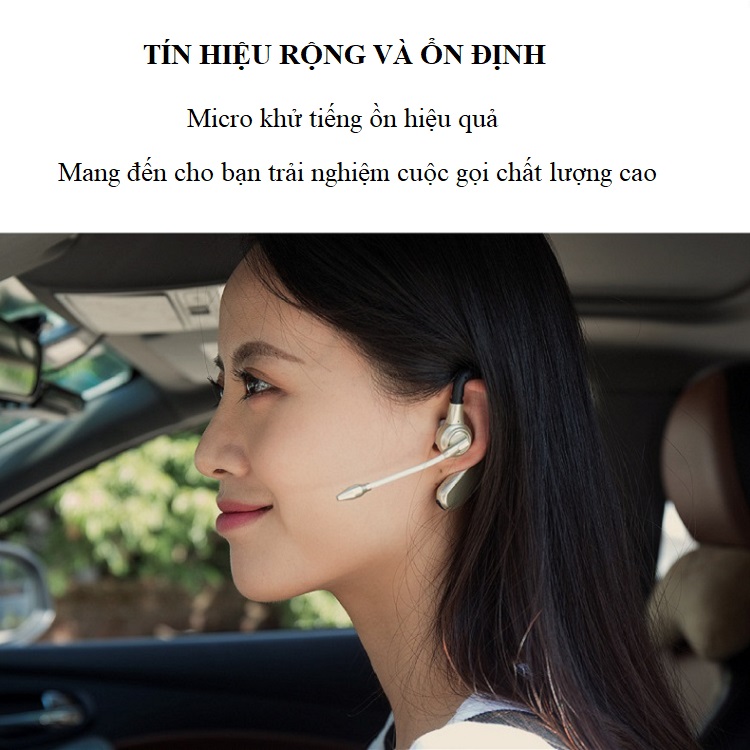 Tai Nghe Bluetooth 5.0 Móc Tai M8 (Pin lithium chất lượng cao dung lượng 300mAh-  có pin dự trữ)
