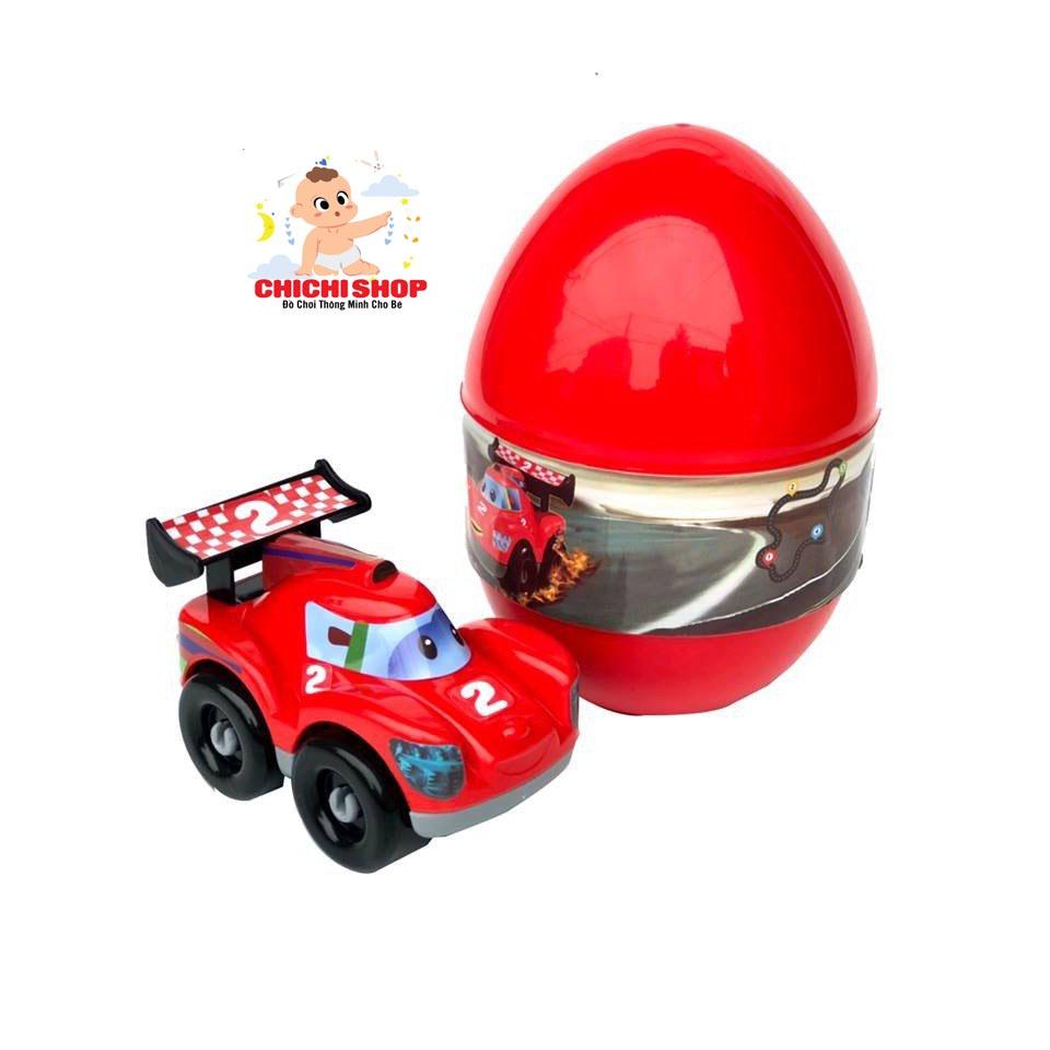 Combo 2 Quả Trứng Lắp Ghép Thần Kì - Mô Hình Xe Đua Và Xe Taxi Nhựa An Toàn Dành Cho Bé Trai Từ 2 Tuổi Tìm Hiểu Và Khám Phá