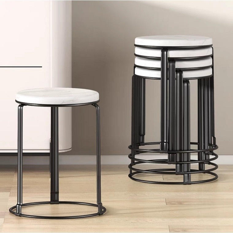 Bộ bàn ăn tròn gấp gọn vân đá cẩm thạch có mặt bàn xoay 360 độ khung thép sơn tĩnh điện chắc chắn, bộ bàn ăn di động tiết kiệm diện tích mặt xoay 360 độ cao cấp