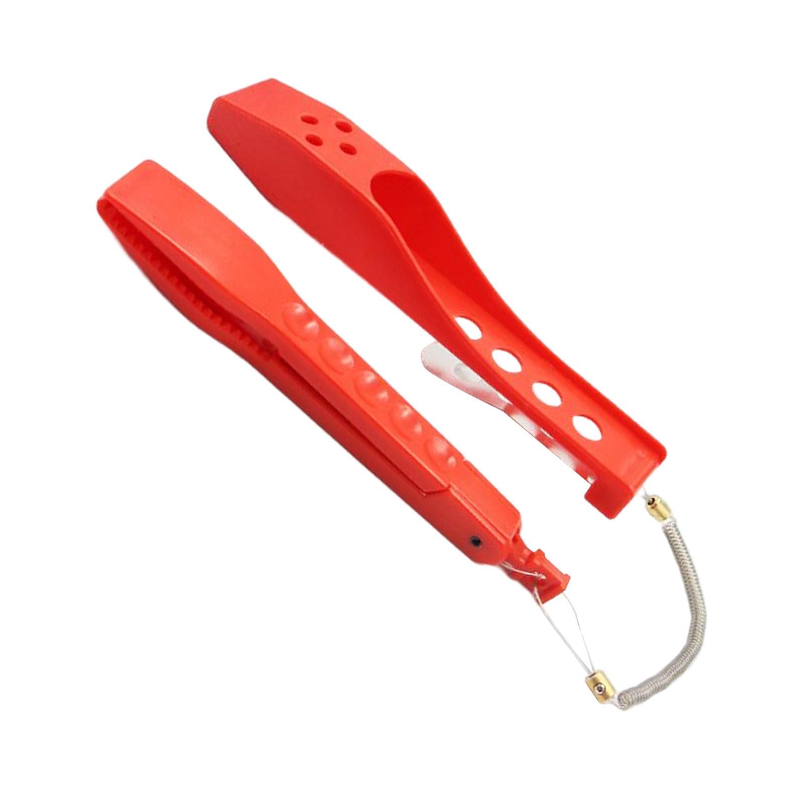 Portable Fish Lip Gripper with Rope Controller Fish Holder Fish Catcher Fishing Gear