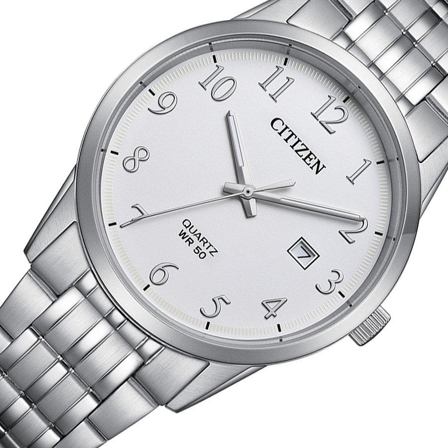 Đồng Hồ Nam Citizen Dây Thép Không Gỉ BI5008-51A - Mặt Trắng (39mm)