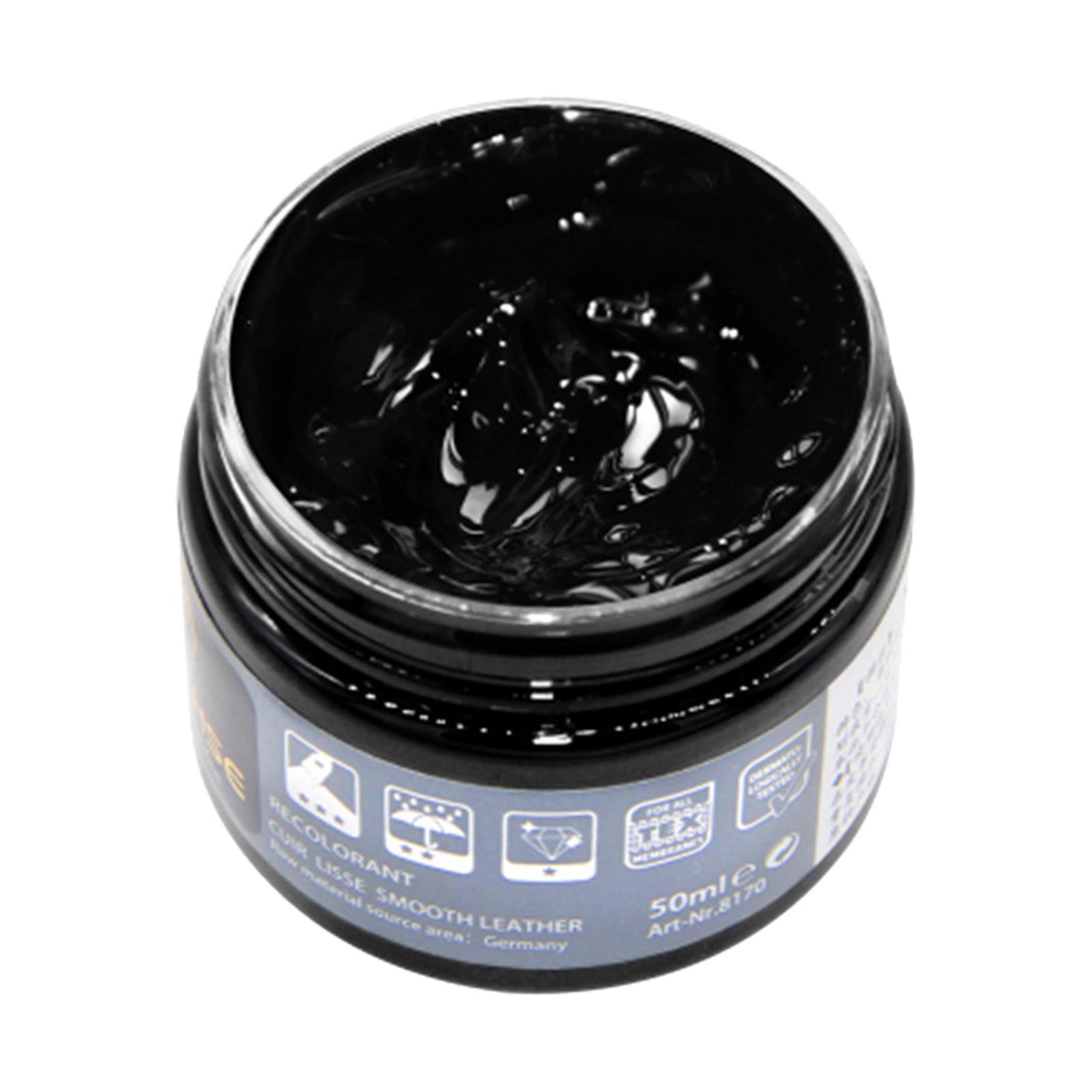 Leather Color Restorer Dye Renew Paste  for Sofa Couches Bag Black