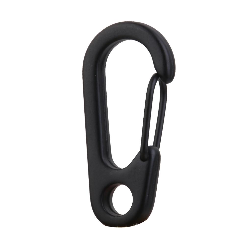 Mini Snap Spring Clip Hook Hang Buckles Carabiner Key Chain Outdoor Survival Tool