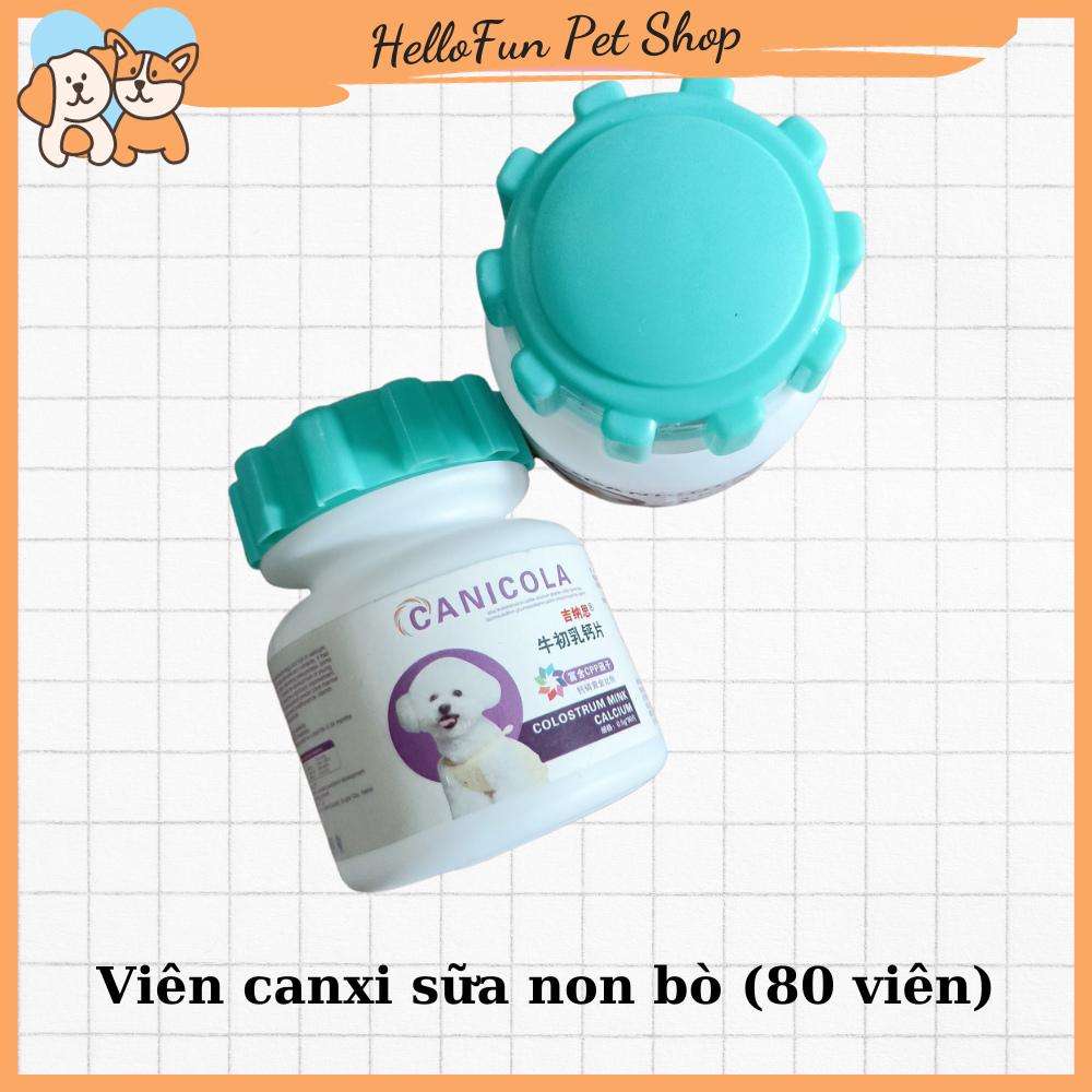 [CANXI SỮA] Viên canxi cho chó mèo bổ sung dinh dưỡng vitamin giúp chắc khỏe xương mượt lông