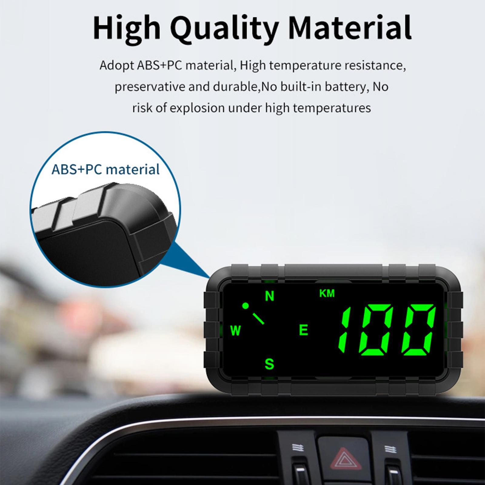 Speed Odometer Mileage HUD Head up for All Cars Truck Motorcycle C3010 Digital Speed Alarm Digital Head up Display Speedometer Speed Warning