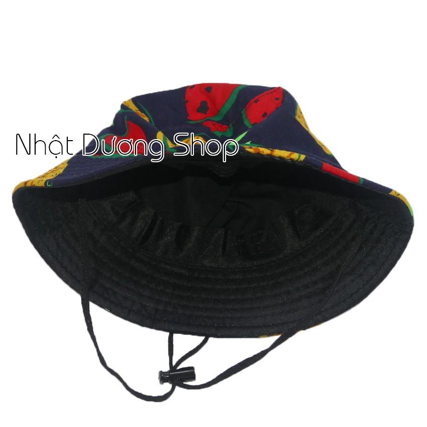 Nón bucket cho bé từ 2 đến 5 tuổi, có quai cài giúp bé không bị nắng khi ra ngoài