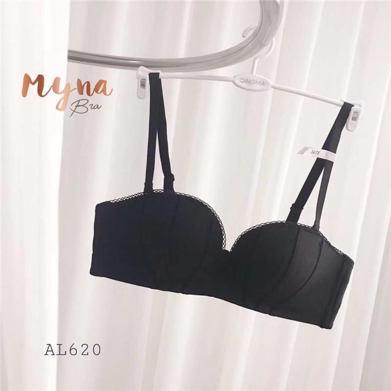 Áo lót không gọng đệm nhẹ quả ngang ôm ngực mặc 2 kiểu : AL620