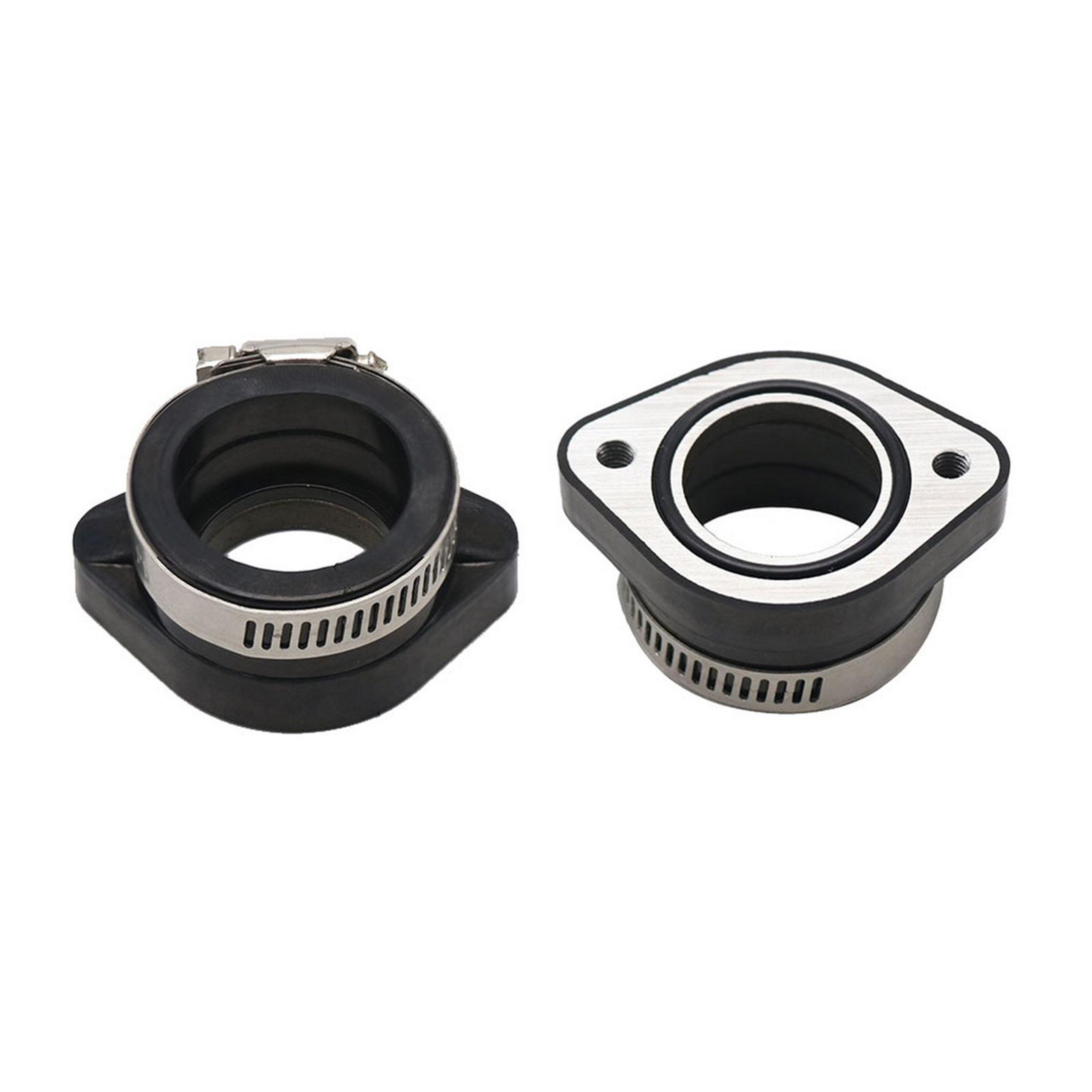 Motorcycle Carburetor Adapter 48mm Black Rubber Mat Carburetor Manifold Inlet Intake Pipe for TM28 Carburetor for Vm24 26 28 Dirt Bike