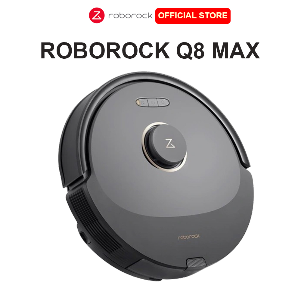 Robot Hút Bụi Lau Nhà Roborock Q8 Max - Lực Hút 5500Pa - 02 Chổi Cuộn - Hàng Chính Hãng - Bảo Hành 24 Tháng