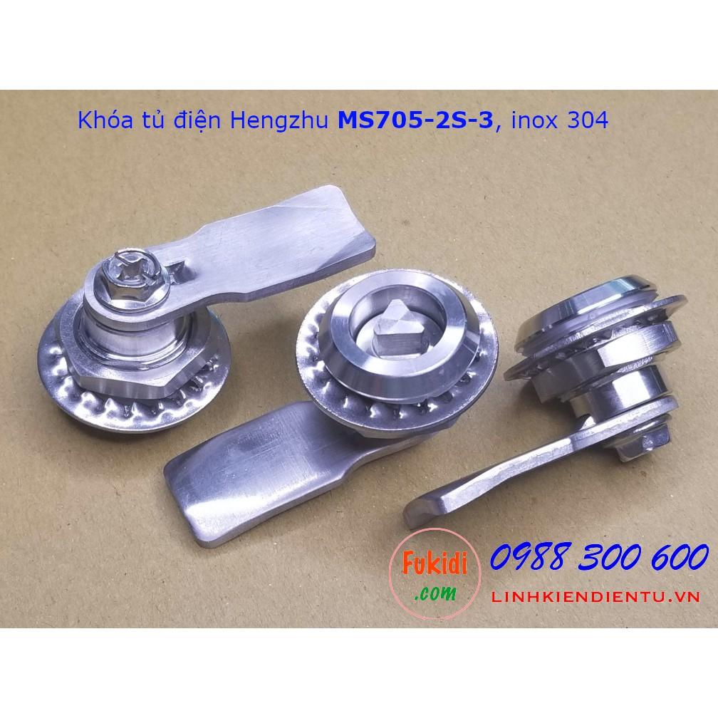 Khóa tủ điện Hengzhu MS705-2S-x inox 304, phi 22mm, MS705-2S-1, MS705-2S-2, MS705-2S-3, MS705-2S-4