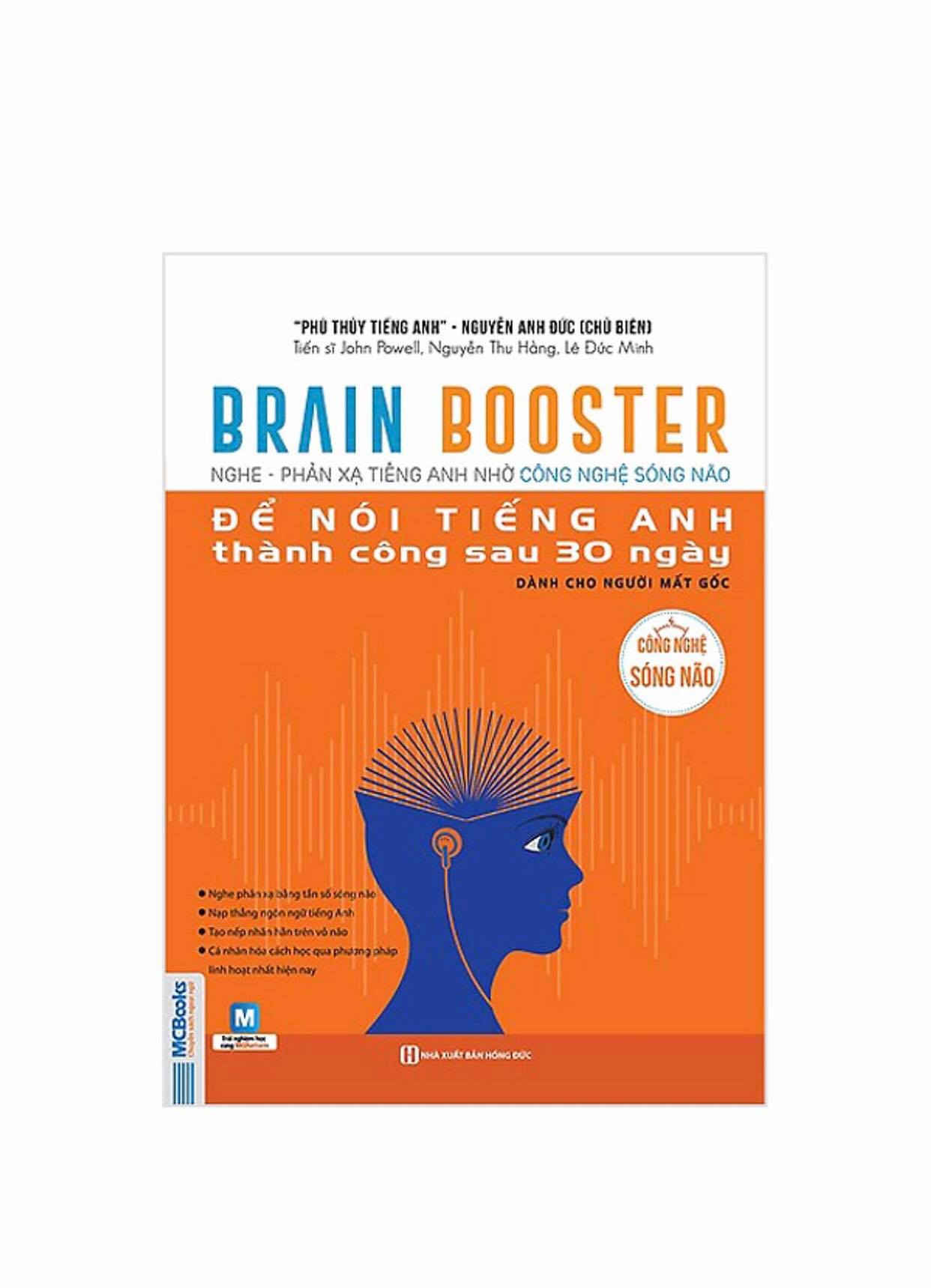Combo 2 cuốn Brain Booster - Nghe Phản Xạ Tiếng Anh Bằng Công Nghệ Sóng Não
