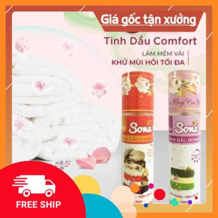 Xịt Thơm Quần Áo SoNa, Xả Vải Khô - Tinh Dầu Comfort &amp; Downy 150ml