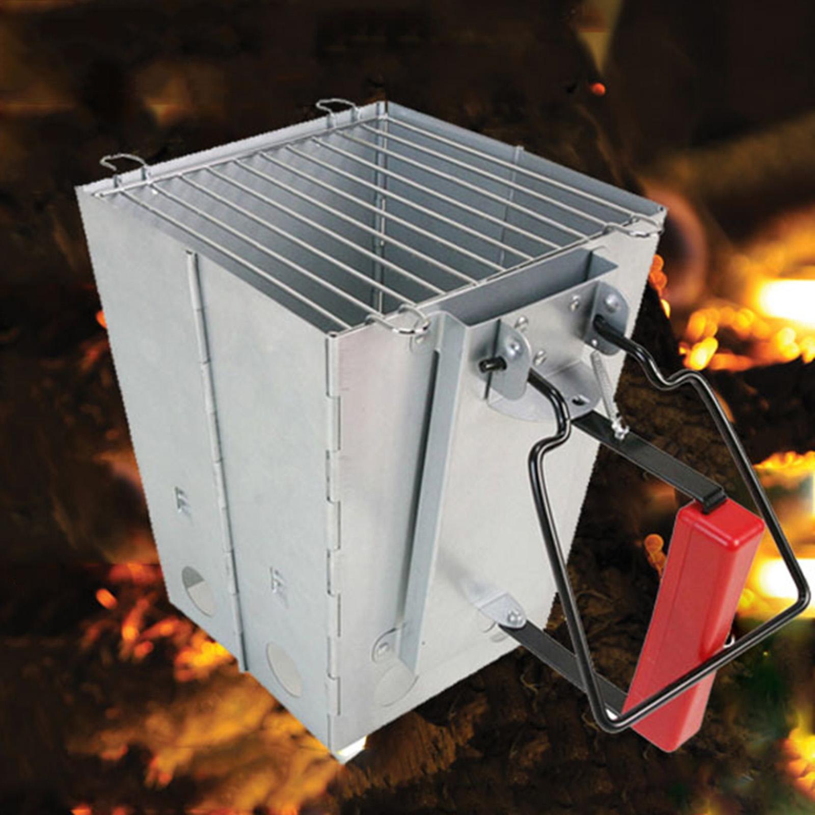 BBQ Charcoal Chimney Starter Camping Quick Grill Lighter Compact Foldable