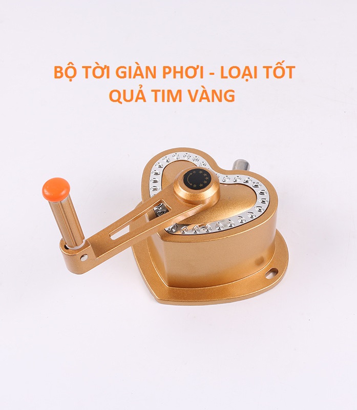 Bộ tời giàn phơi thông minh loại tốt liền trục