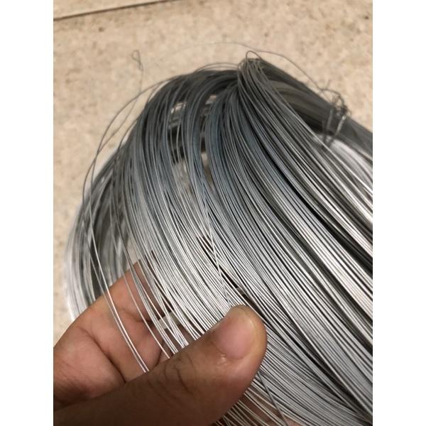 1Kg Dây thép mạ kẽm loại 0,5 li làm hoa giấy- dễ uấn, dẻo dai, hàng chất lượng