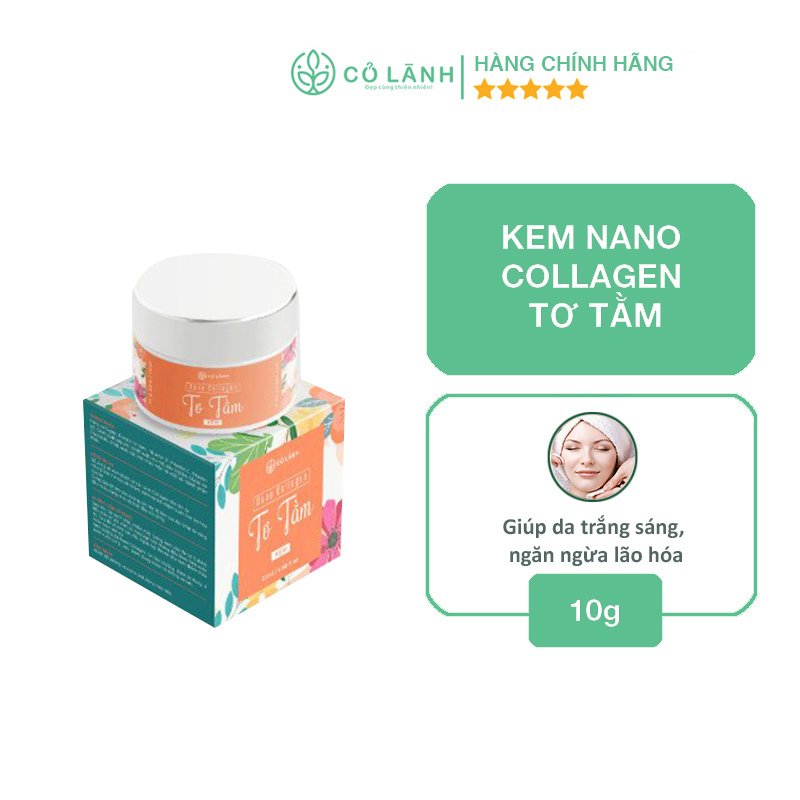 Kem Nano Collagen Tơ tằm Cỏ Lành 30g