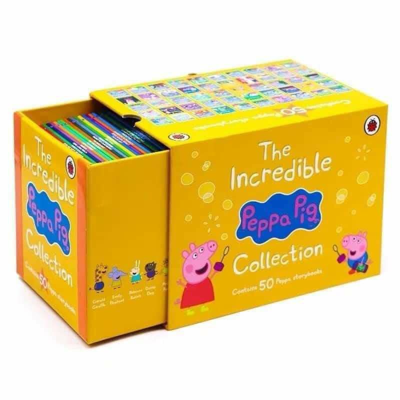 Peppa Pig Incredible Collection | Hộp vàng - 50 Books + AUDIO | Bản nhập khẩu