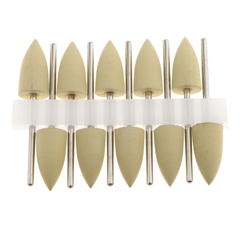 10 Pieces 2.35mm Resin Base Burs Rotary Drill Polisher Set