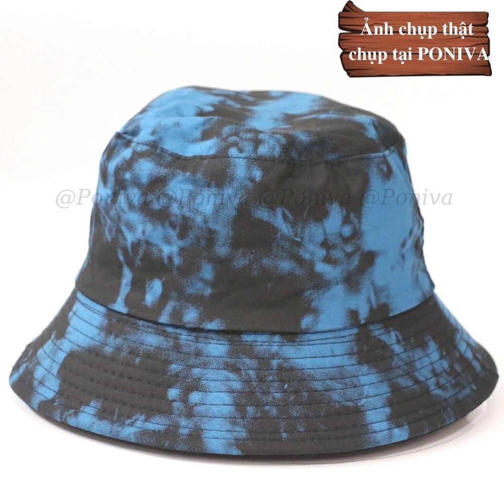 Mũ bucket ️ Nón tai bèo vành cụp phối màu loang 2 lớp form unisex BKL01 nhung tăm Ulzzang Thời trang PONIVA siêu hot