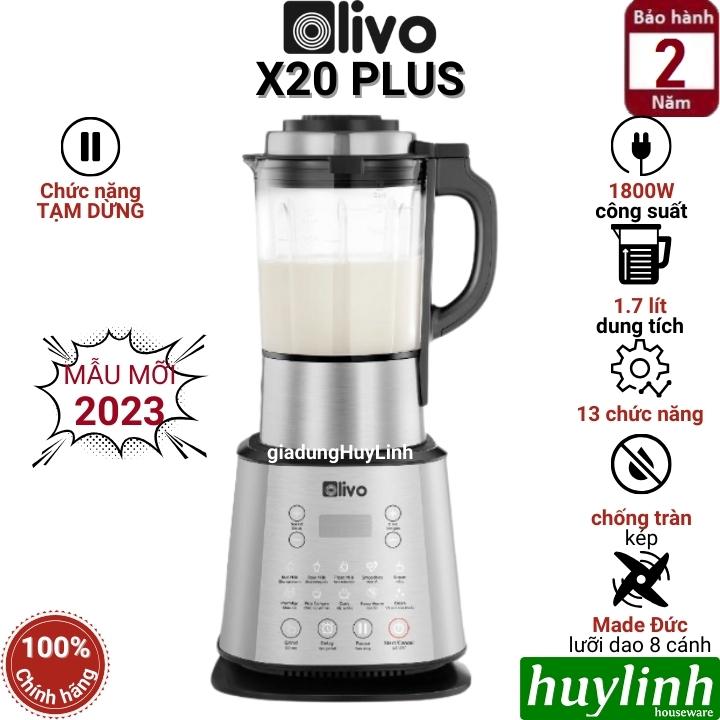 Máy Nấu Sữa Hạt OLIVO X20 Chống Tràn - Xay Mịn Không Cần Lọc - Máy Xay Nấu Đa Năng - Thương Hiệu Mỹ