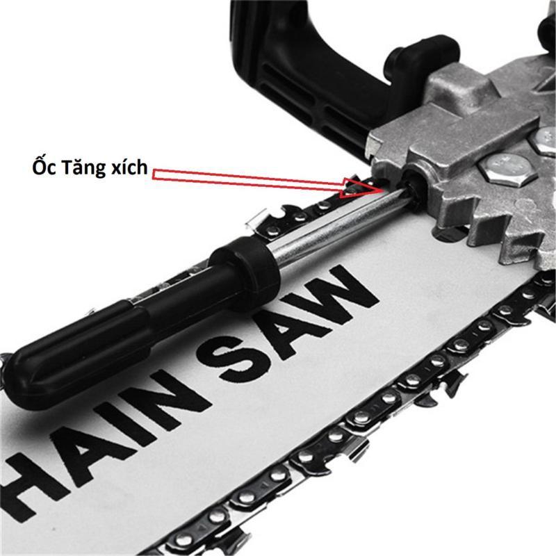 BỘ LƯỠI CƯA XÍCH CHAIN SAW - LƯỠI CƯA XÍCH GẮN MÁY MÀI - TRA DẦU TỰ ĐỘNG - CHẮN BẢO VỆ BẰNG SẮT