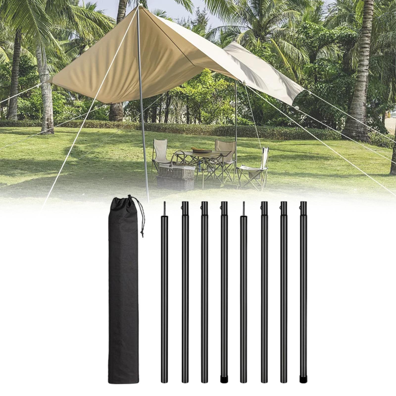 Tent Poles Canopy Pole Telescopic Tarp Poles for Tarp Camping Tent Hiking