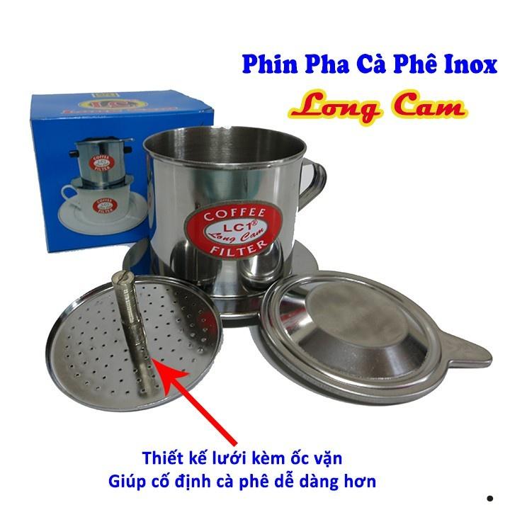 PHIN PHA CAFE LONG CAM INOX ĐỦ KÍCH CỠ HÀNG XỊN LƯỚI VẶN