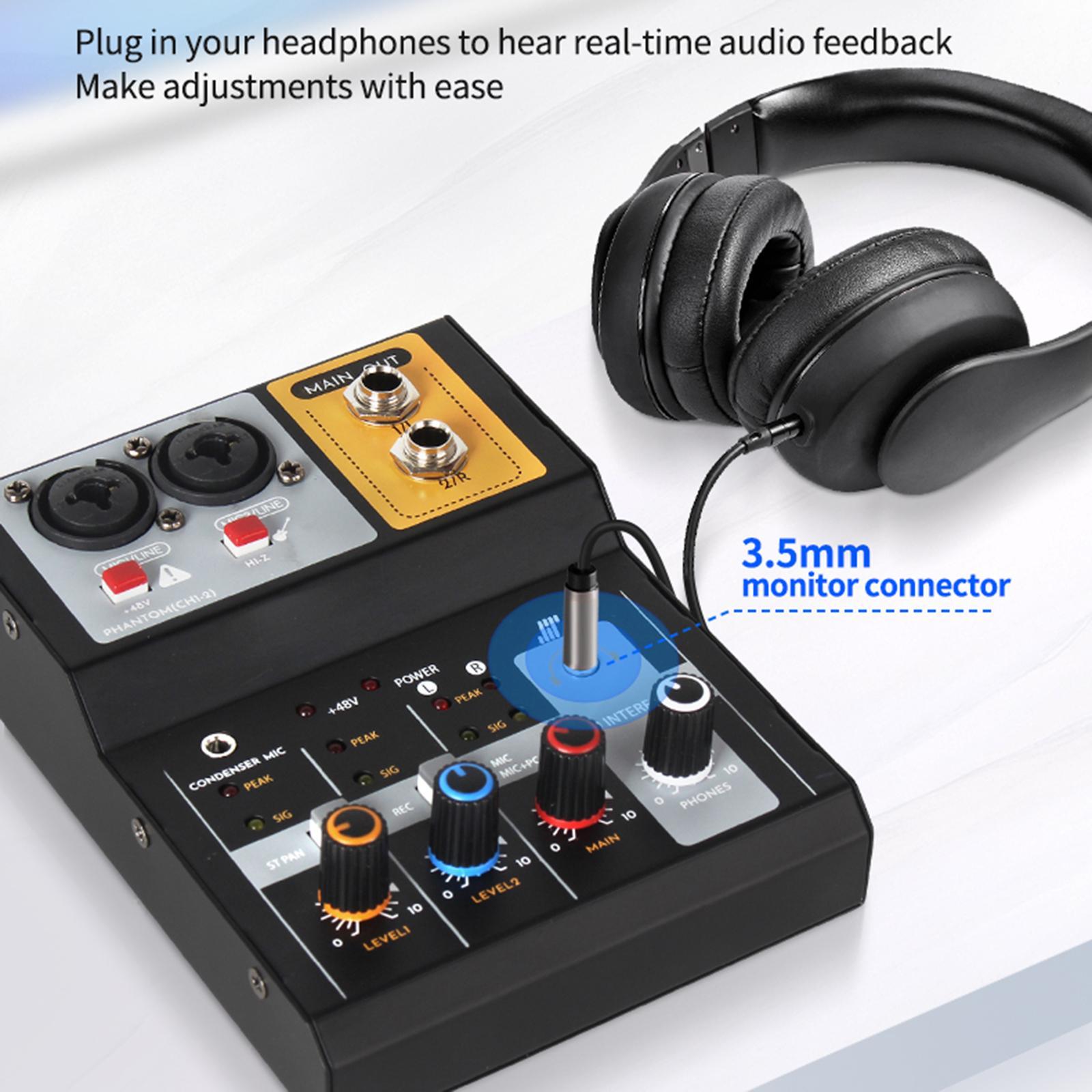 Mini Audio Mixer Audio Mixer Controller for Party Recording Studio Show
