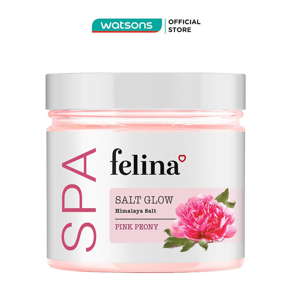 Muối Tắm Felina Salt Pink Peony Tẩy Tế Bào Da Chiết Xuất Mẫu Đơn 500g