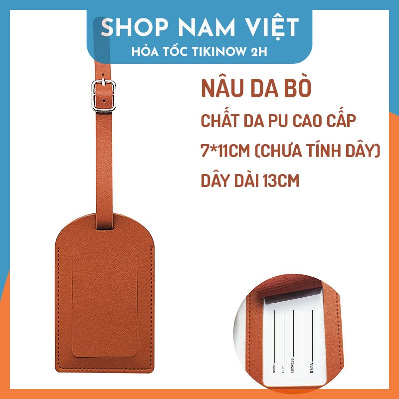 Thẻ Hành Lý Chống Thất Lạc Da PU Cao Cấp - Sự Bảo Vệ Tối Ưu và Phong Cách Tinh Tế