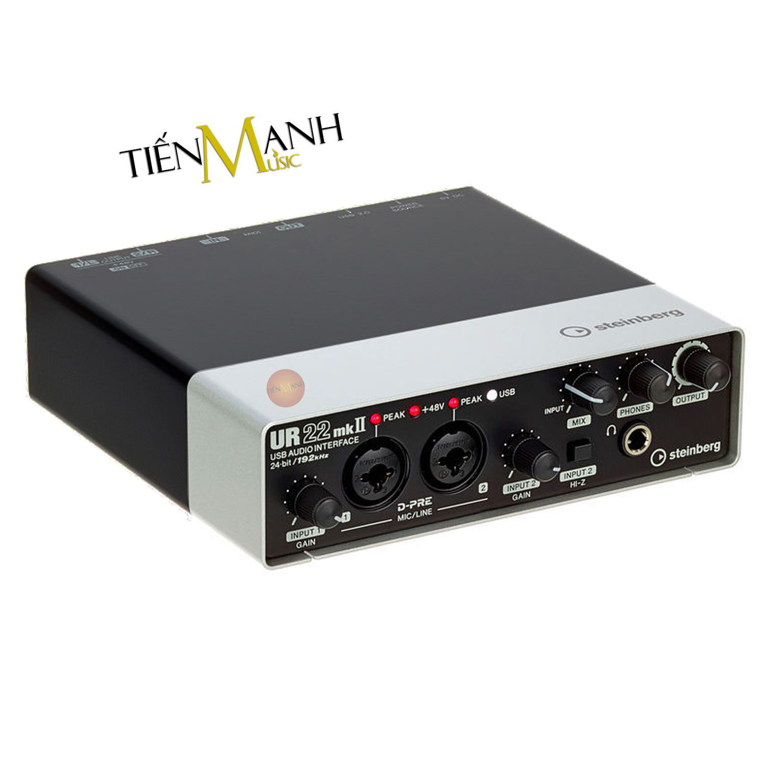 Soundcard Steinberg UR22 MK2 - Sound Card Bộ Thu Âm Thanh và Livestream MK-II  Audio Interface MKII Hàng Chính Hãng - Kèm Móng Gẩy DreamMaker