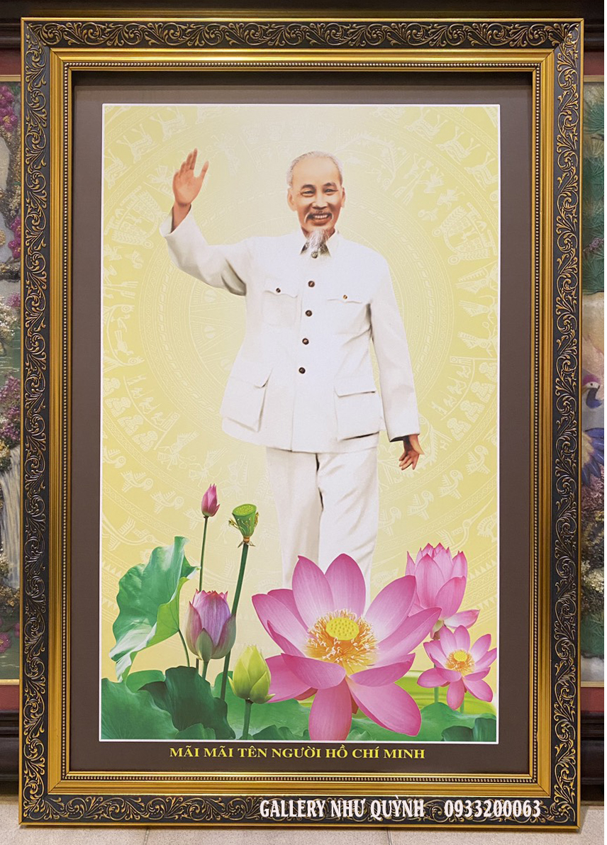 Tranh in dầu , Mãi Mãi Hồ Chí Minh - IN185