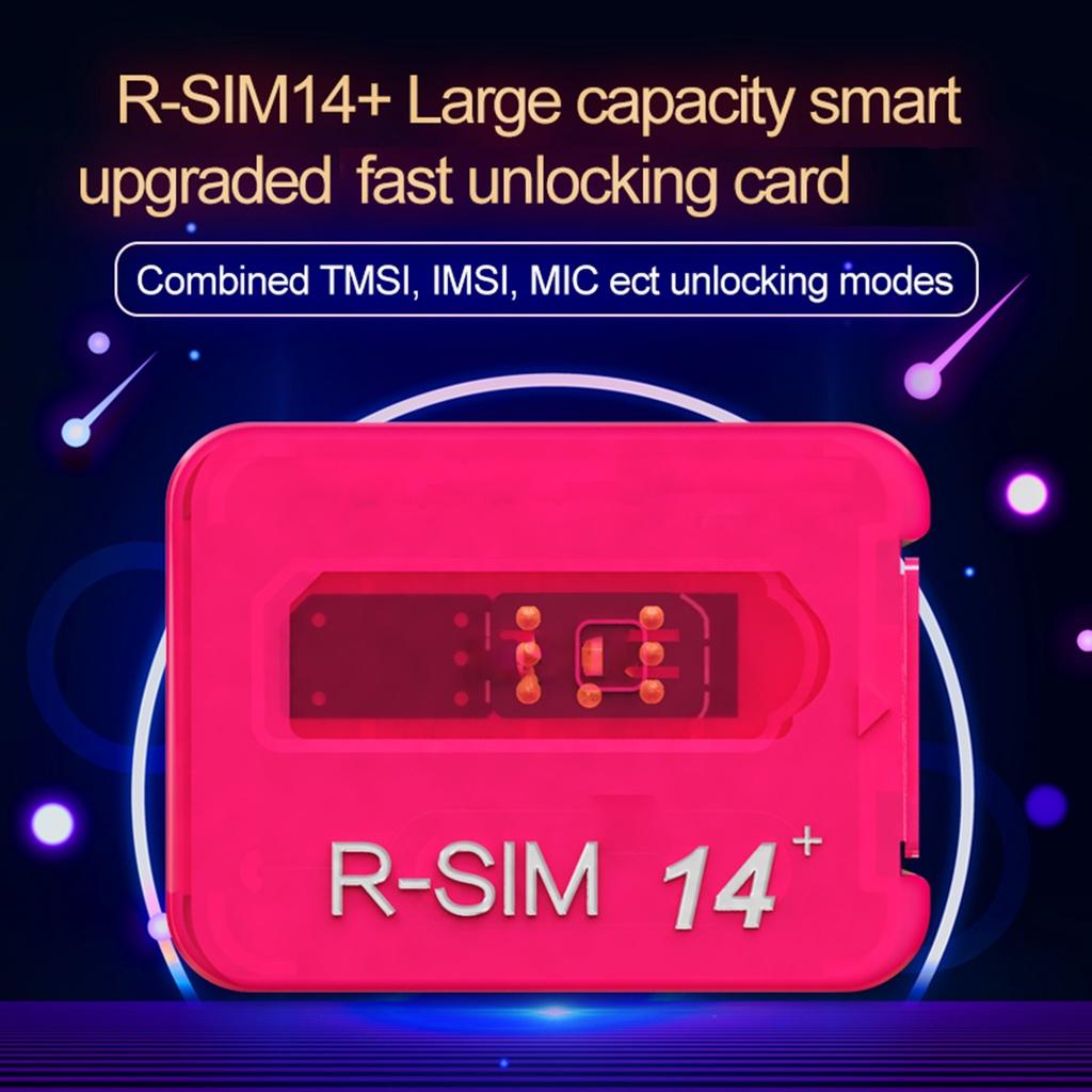 【ky】R-SIM14+ 4G Universal Smartphone RSIM Unlock Card with Eject Pin for iPhone