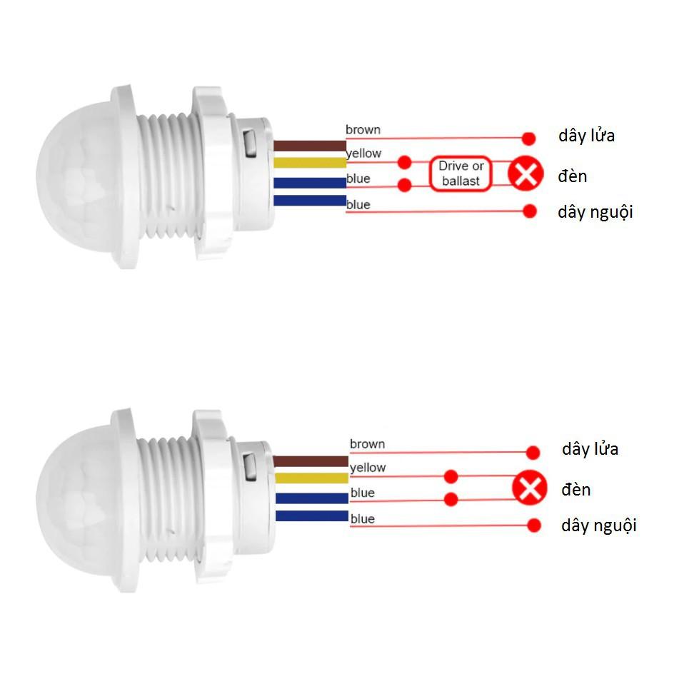 Công tắc cảm biến chuyển động hồng ngoại mini tắt mở đèn tự động