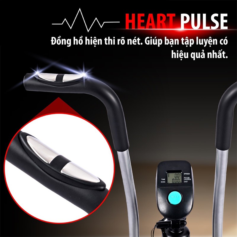 Xe đạp tập thể dục trong nhà BG 8701 màu Xám