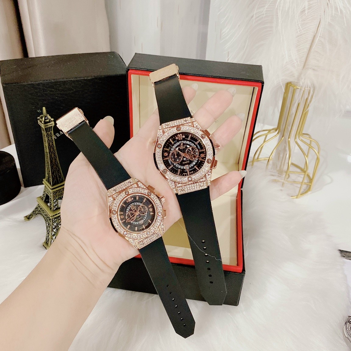 [Hublot đôi - nam nữ] Đồng hồ Hublot nam nữ - đồng hồ cặp đôi hàng đẹp - Cung Cấp Bởi AmandaC Life